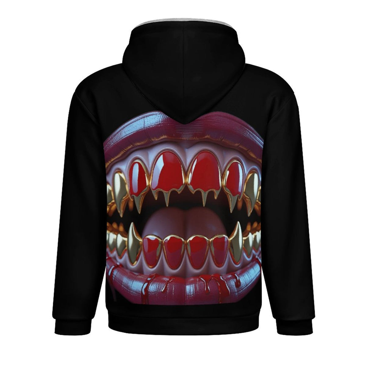 Bite Back-Double Layer Fleece Hoodie