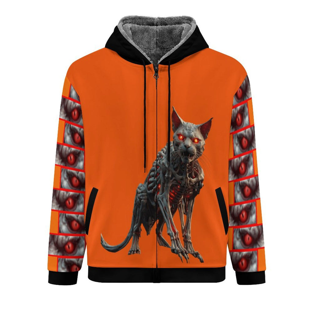 9 Lives / 0 Mercy-Double Layer Fleece Hoodie