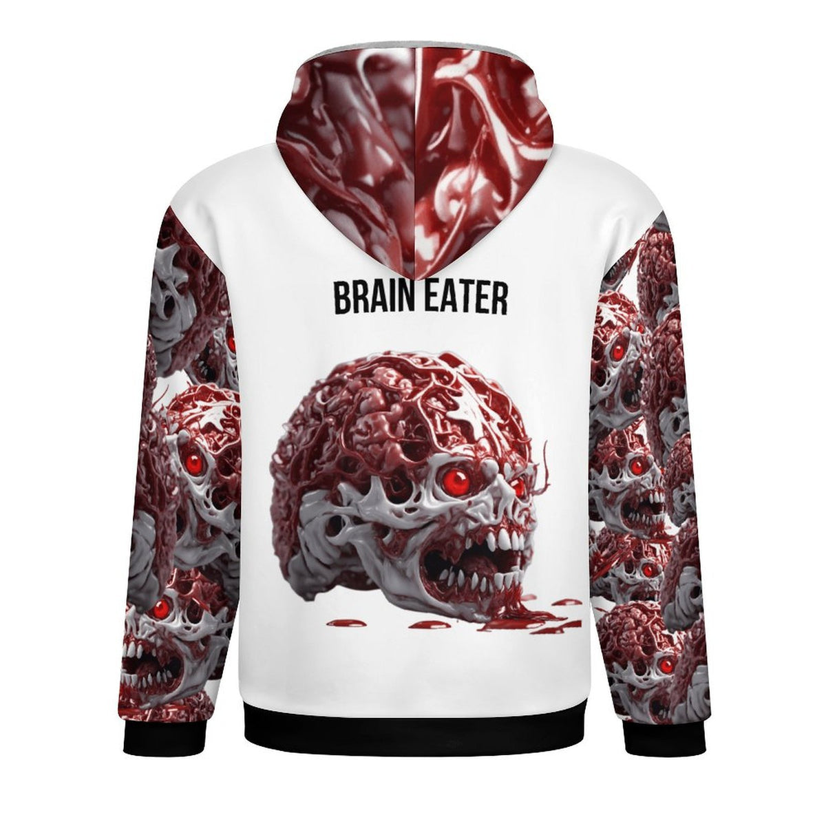 Brain Eater-Double Layer Fleece  Hoodie