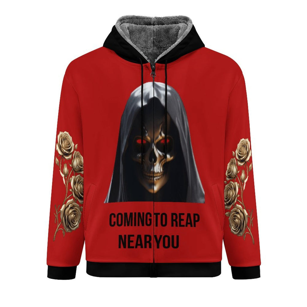 Reaping Near You-Double Layer Fleece Hoodie