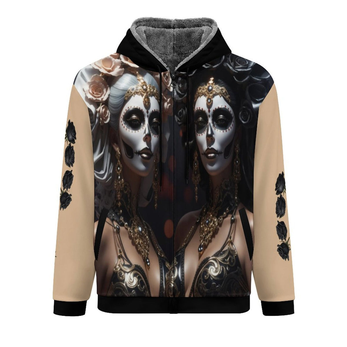 Eternal Beauty-Double Layer Fleece Hoodie